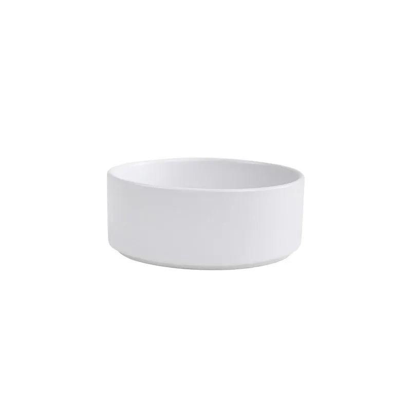 Dogs Food Water Bowls with Stand Cat Ceramic Eating Drinking Feeders Pet Large Capacity Elevated Feeding Bowl 300ml - 1800ml