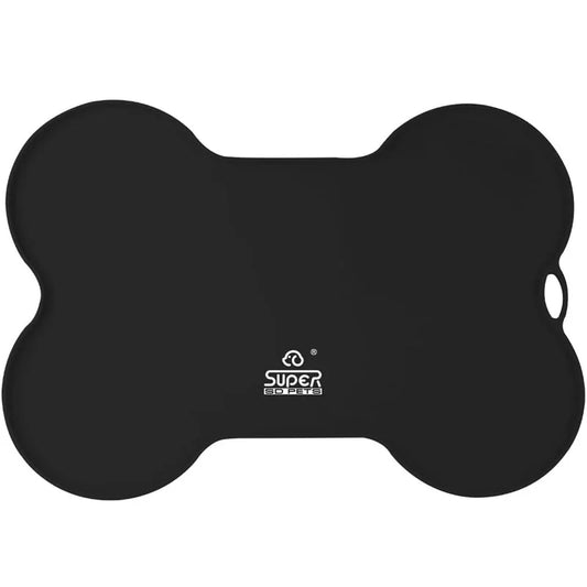 20.5' X 14.5' Design Dog Food Mat Dog Bowl Mat for Food and Water Silicone Non Spill Cat Feeding Mat Puppy Placemat Waterproof