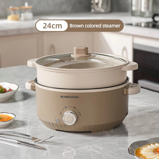 110V/220V 3L Multi Cookers Double Layer Electric Pot 1-2 People Household Non-stick Pan Hot Pot Rice Cooker Cooking Appliances