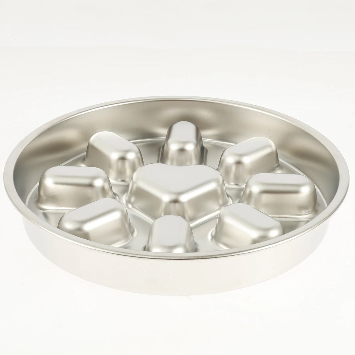 Stainless Steel Slow Feeder Dog Bowls Pet Anti Choking Spine Protection Double Sided Use anti Overturning Cat Bowl