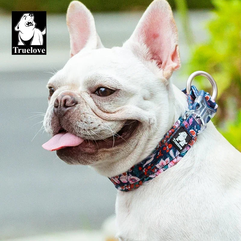 Truelove Floral Pet Collar Best Padded Comfort Cushion Camouflage Small Medium and Large Dogs and Pets Running Outdoors TLC5273