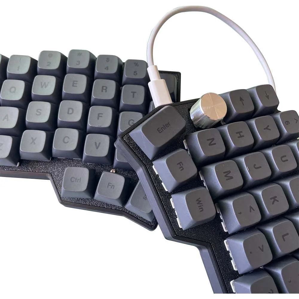 Corne 4×6 Layout 2 Knobs Split Ergonomics Hot-swappable MX Mechanical Keyboard Wired South RGB VIAL Programmable