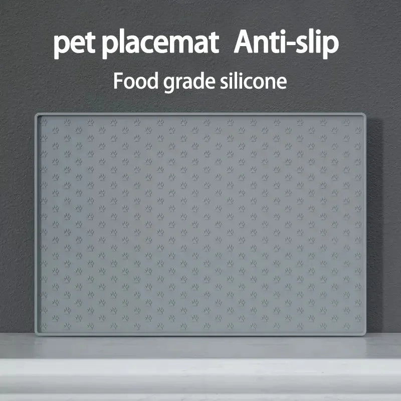 Silicone Pet Feeding Mat Waterproof Dog Cat Food Bowl Placemat Feeder Pad Drinking Organizer for Pets Daily Meal