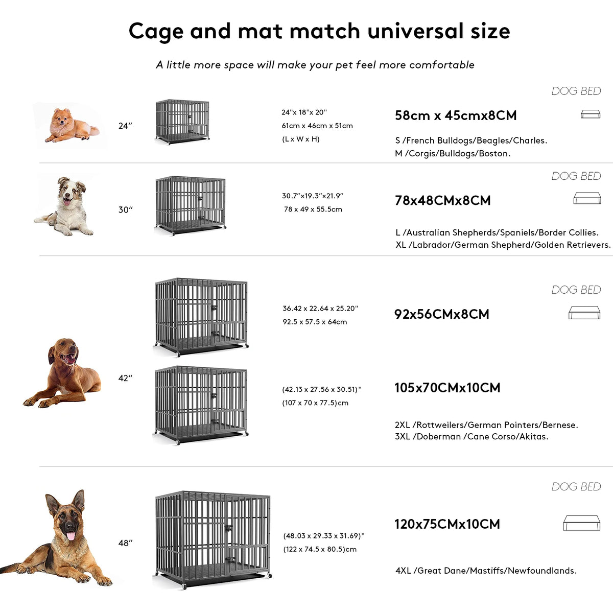 Washable Dog Beds for Large Dogs Comfortable Orthopedic Dog Bed Sponge Foam Pet Bedding Dog Crate Bed