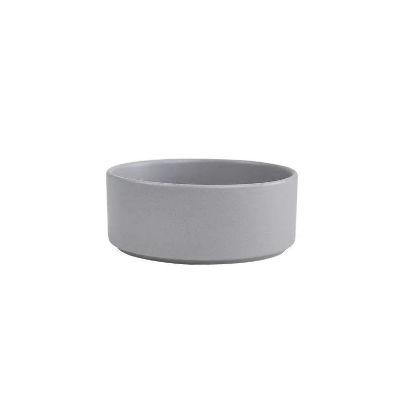 Dogs Food Water Bowls with Stand Cat Ceramic Eating Drinking Feeders Pet Large Capacity Elevated Feeding Bowl 300ml - 1800ml