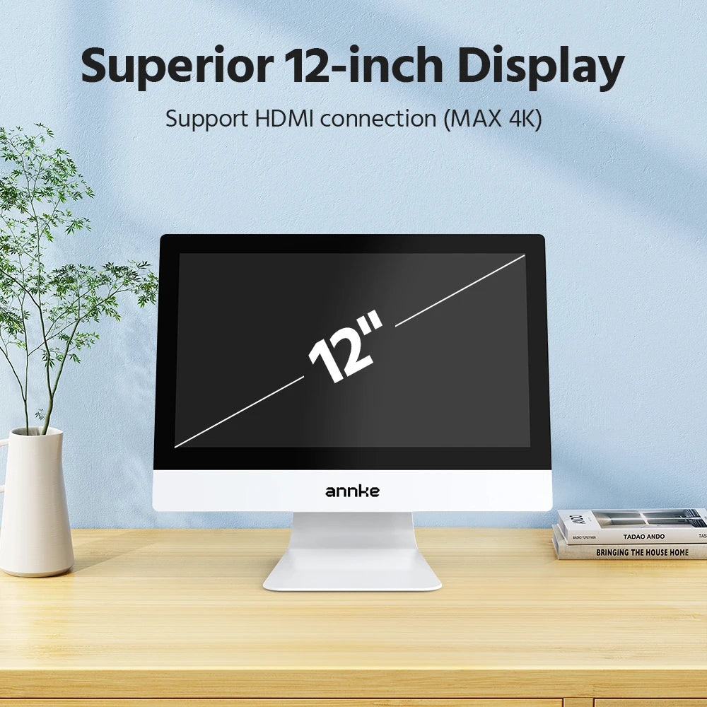 Annke 4MP Solar Security Cameras 10CH NVR 2.4G 5.8G 5MP PTZ WiFi Security Cameras PIR Color Night Vision Camera Security WiFi