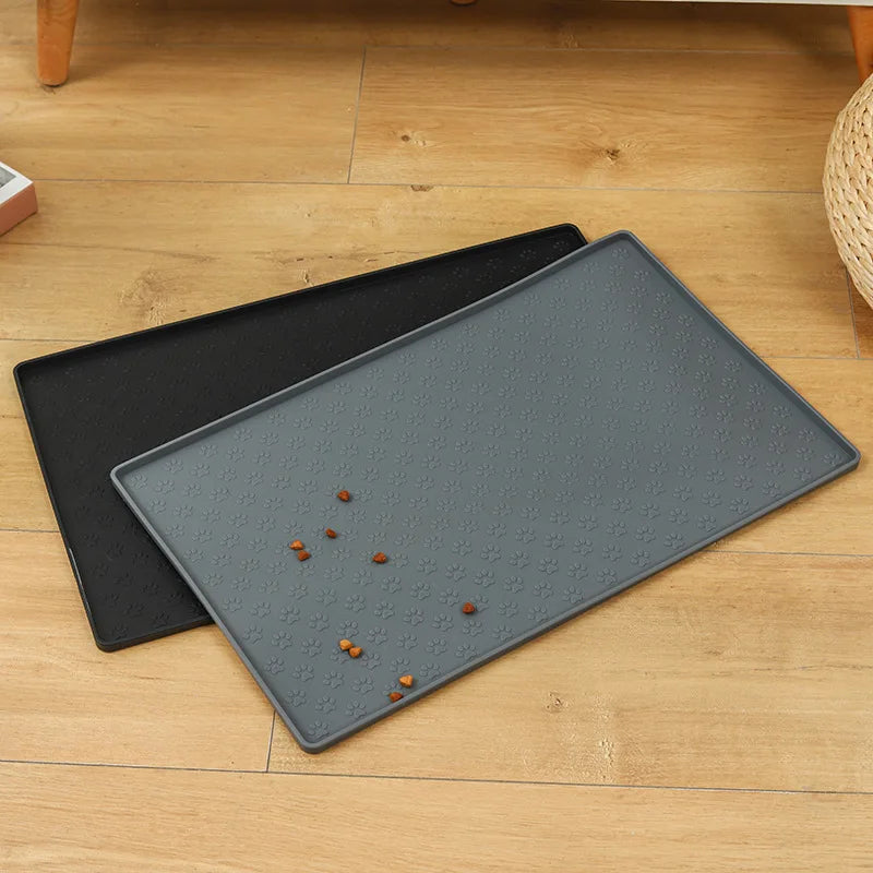 Silicone Material Dog Drinking Water and Eating Mat Cat Mat Pet Mat Waterproof Wear-Resistant Durable Easy to Clean Pet Supplies