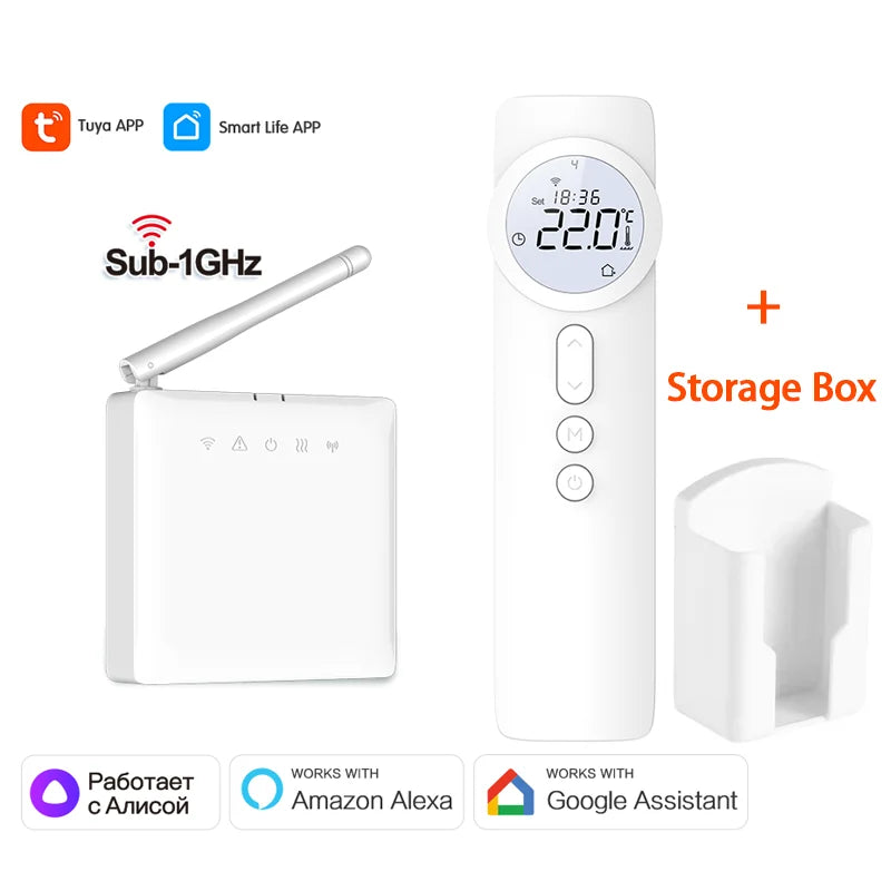 Wireless WiFi RF433 Thermostat for Gas Boiler for Water Floor Heating Smart Tuya Temperature Controller Alice Alexa Google Home