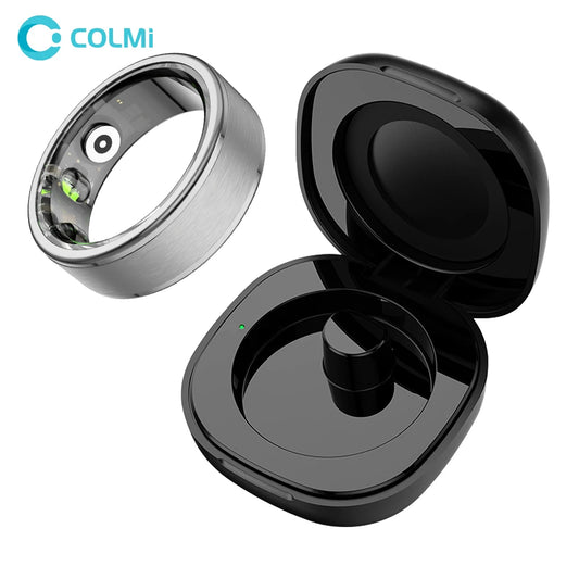 New COLMI R03 Smart Ring Charging Case Men Women, Battery Life 39 Days, Health Monitor, IP68 & 5ATM Waterproof, Multi-sport Mode