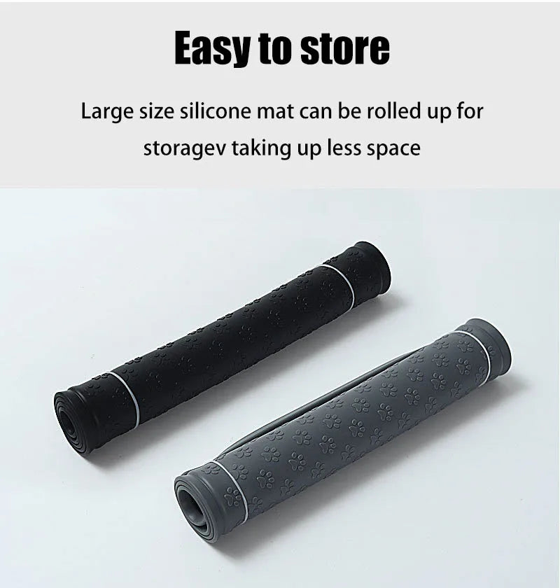 Silicone Material Dog Drinking Water and Eating Mat Cat Mat Pet Mat Waterproof Wear-Resistant Durable Easy to Clean Pet Supplies