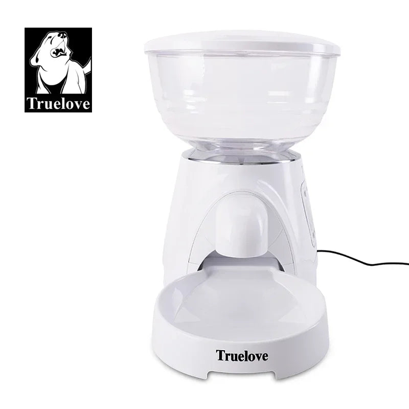 Truelove Automatic Pet Food Dispenser Timed Cat Feeder Automatic Dog Feeder Freshness Preservation Dry Food White TLD2001