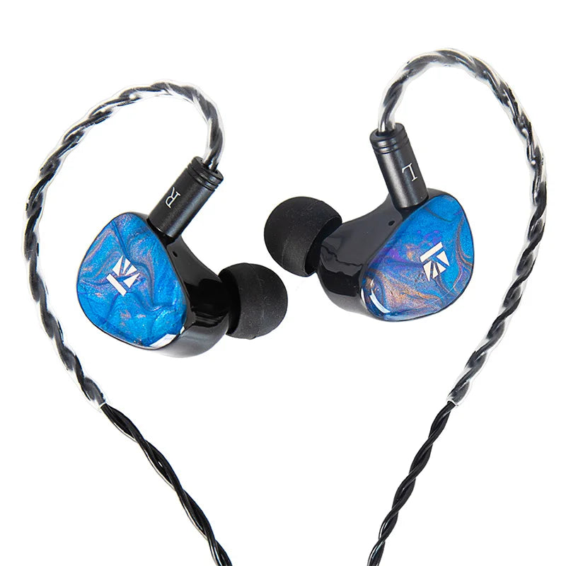 KBEAR NEW KB02 Bone Conduction Dynamic Driver HiFi IEM Earphones with Detachable 2Pin Cable