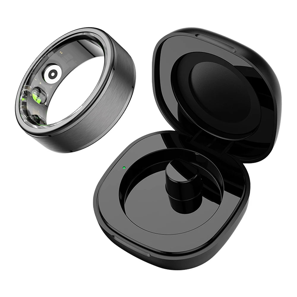 New COLMI R03 Smart Ring Charging Case Men Women, Battery Life 39 Days, Health Monitor, IP68 & 5ATM Waterproof, Multi-sport Mode