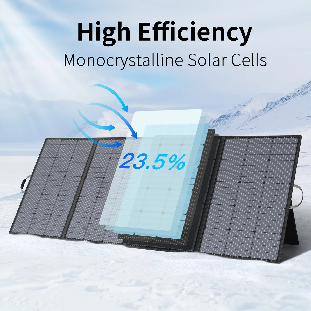 MHPOWOS 400W 220W 110W  Portable Solar Panel Foldable Charger for Power Station Camping RV Garden Roof Off Grid System IP67 Waterproof  ETFE