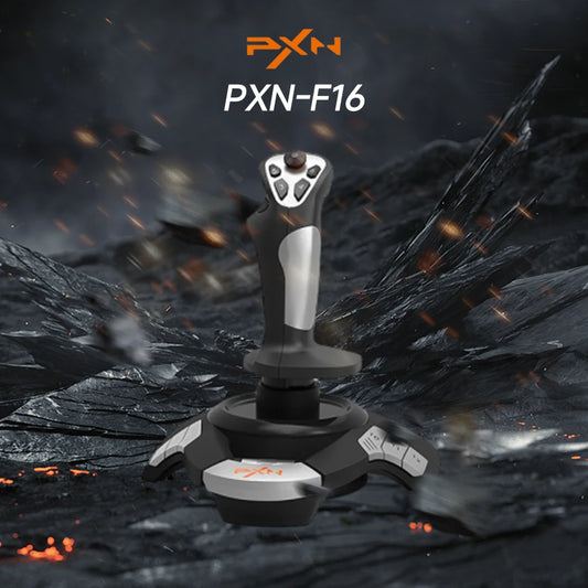 PXN F16 Aviation Certification Simulated Flight Stick Joystick Microsoft Simulation Competition Teaching Special for Window PC