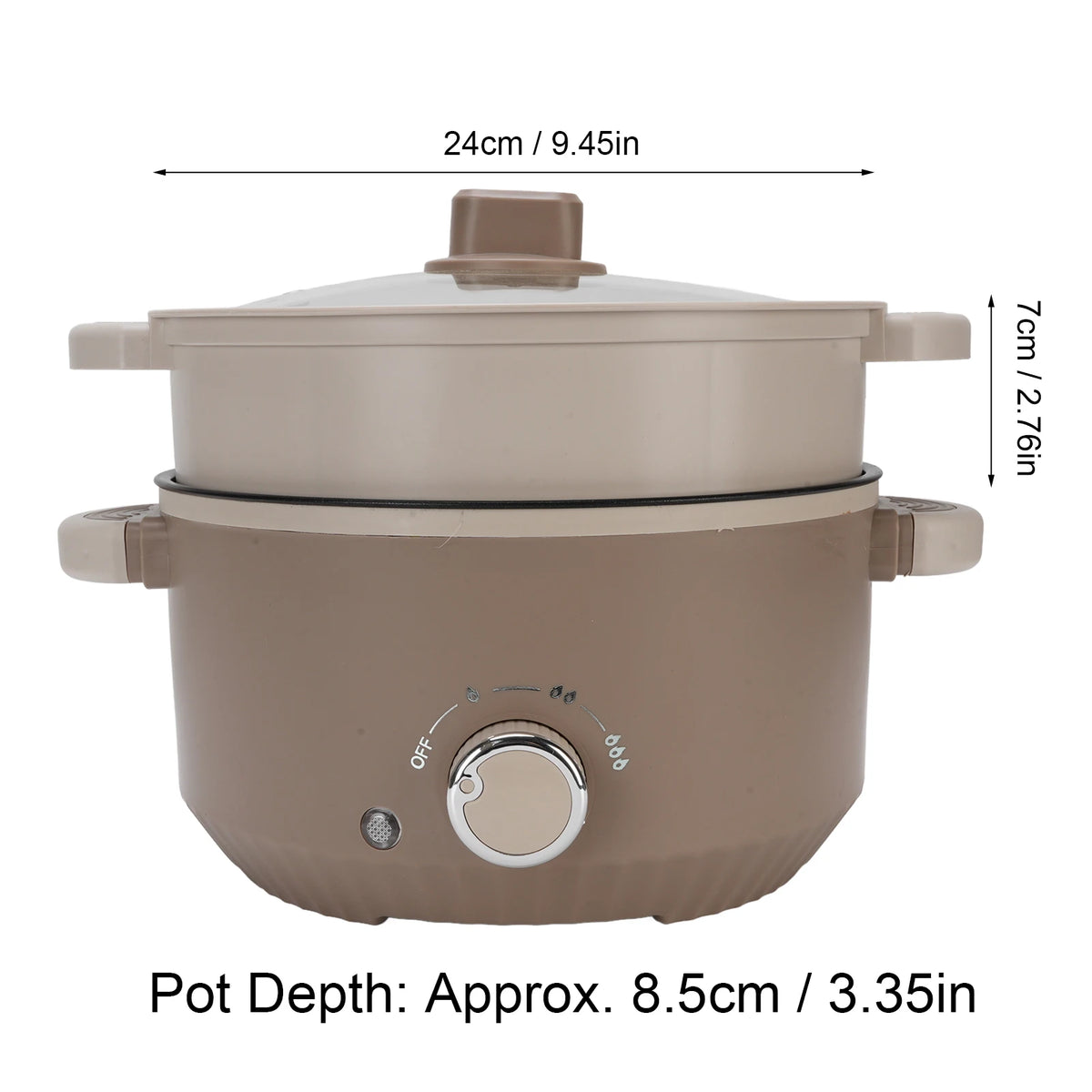 110V/220V 3L Multi Cookers Double Layer Electric Pot 1-2 People Household Non-stick Pan Hot Pot Rice Cooker Cooking Appliances