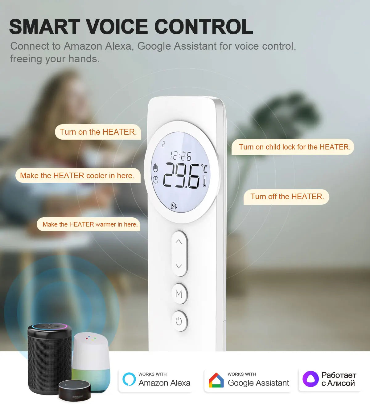 Wireless WiFi RF433 Thermostat for Gas Boiler for Water Floor Heating Smart Tuya Temperature Controller Alice Alexa Google Home