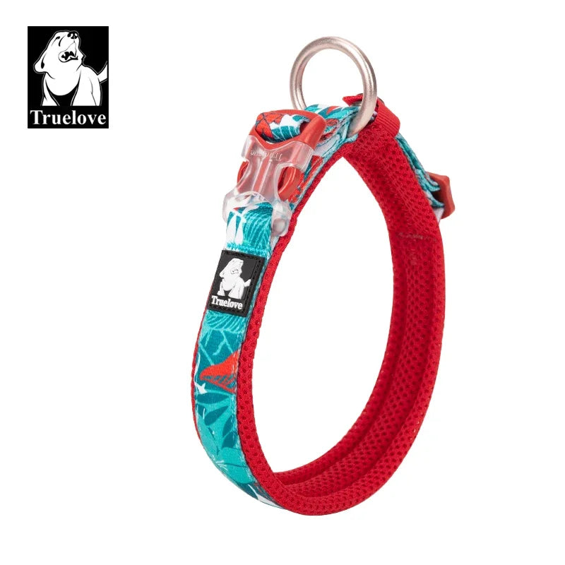 Truelove Floral Pet Collar Best Padded Comfort Cushion Camouflage Small Medium and Large Dogs and Pets Running Outdoors TLC5273
