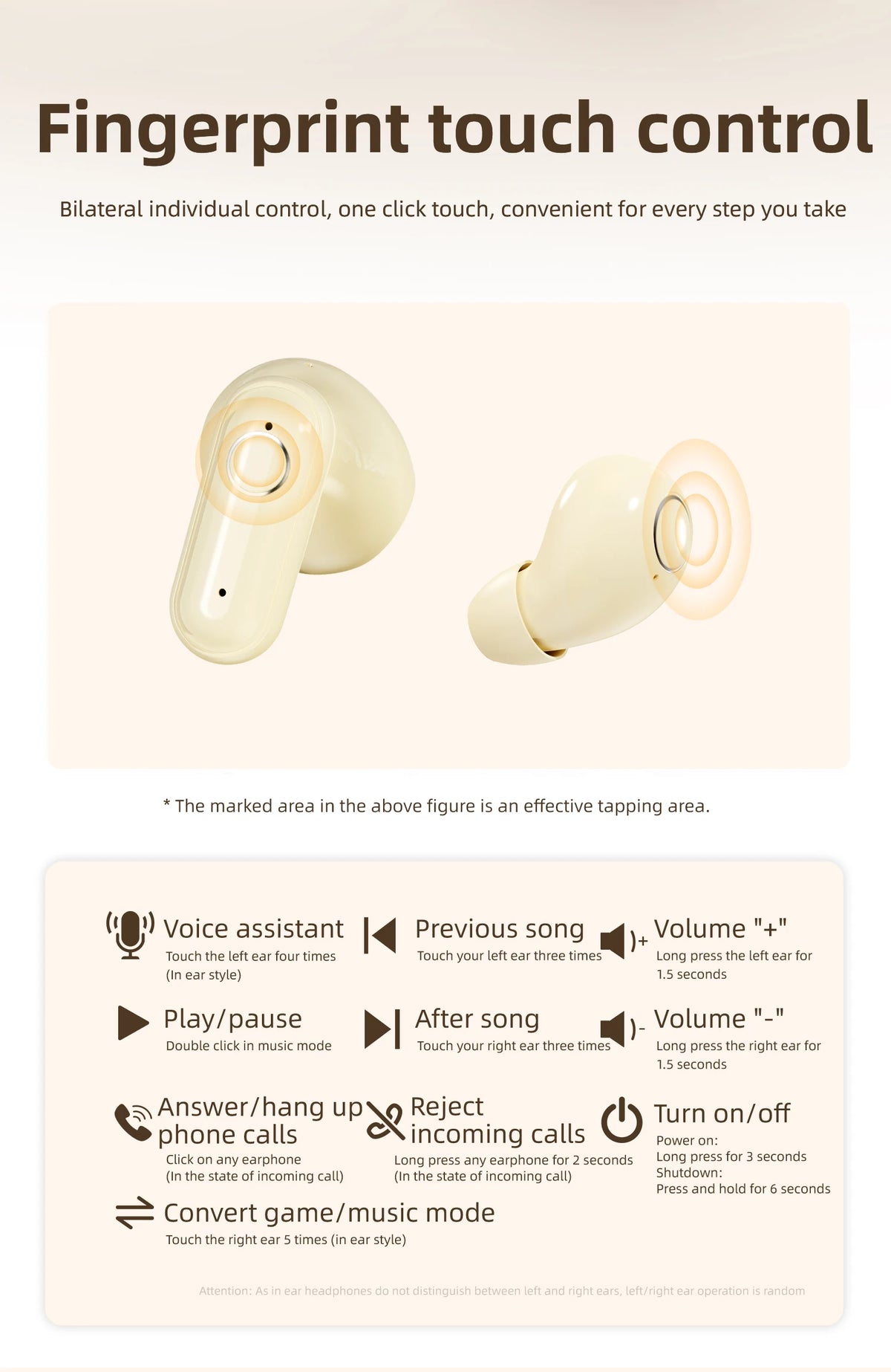 INSONIXN 2in1 Wireless Bluetooth Earbuds, Mini Invisible Sleep Earphones, Sports Noise Cancelling Ear Buds Comfortable To Wear, Low Bass Sound Effect HIFI Music, For Leisure, Office, And Classroom, Long Battery Life, Suitable