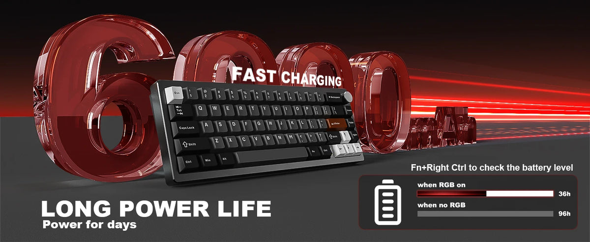 YUNZII AL68 Silver Wireless Custom Mechanical Keyboard, QMK/VIA Aluminum Keyboard, Hot Swap Gasket Gaming Keyboard with Knob