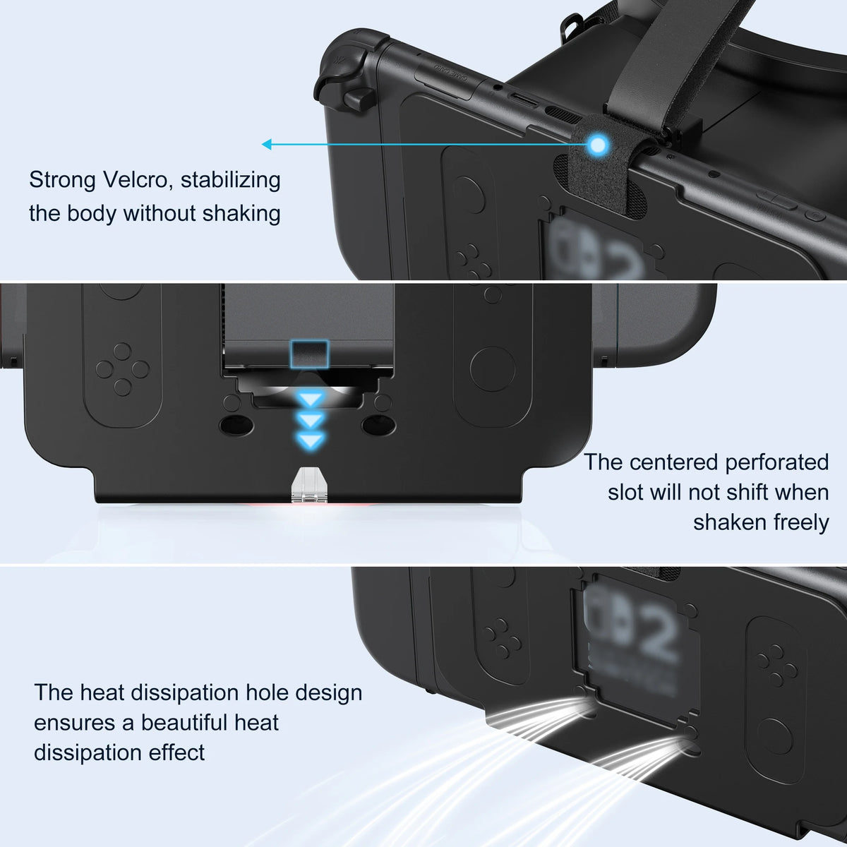 VR Headset For Nintendo Switch 2 3D Glasses Virtual Reality Movies NS 2 VR Immersive Gaming Experience Headband Adjustable Lens