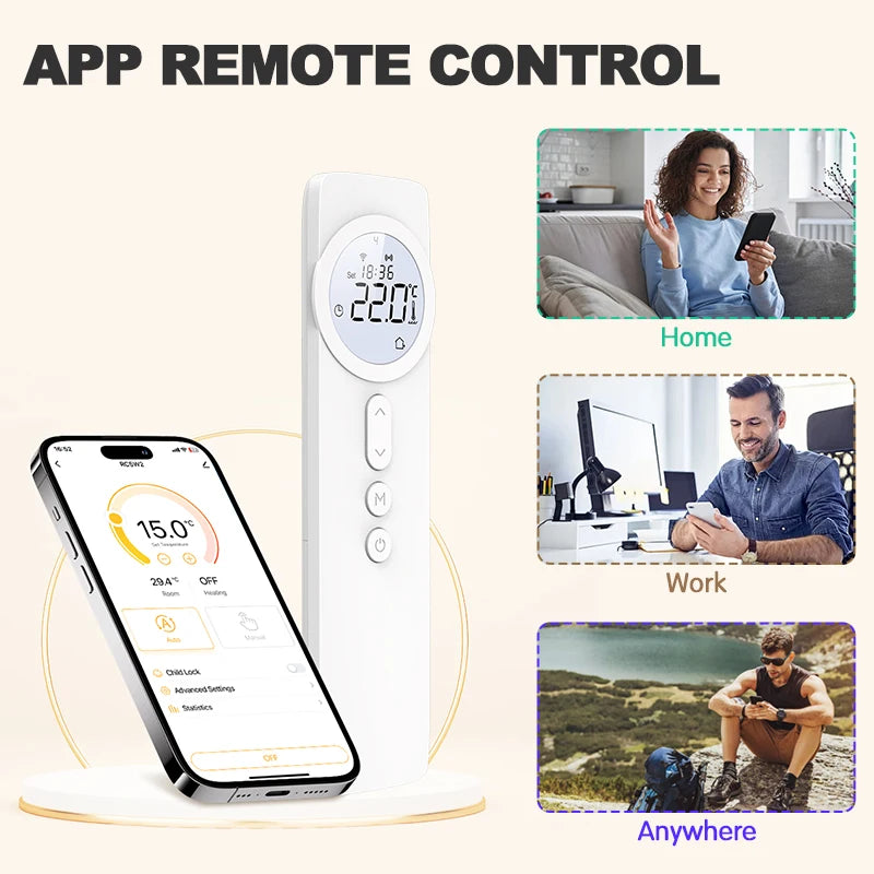 Wireless WiFi RF433 Thermostat for Gas Boiler for Water Floor Heating Smart Tuya Temperature Controller Alice Alexa Google Home