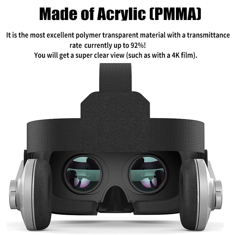 VR Shinecon Casque Viar 3D Glasses Virtual Reality Headset Helmet Goggle Lenses for Smart Phone Smartphone Video Game Binoculars