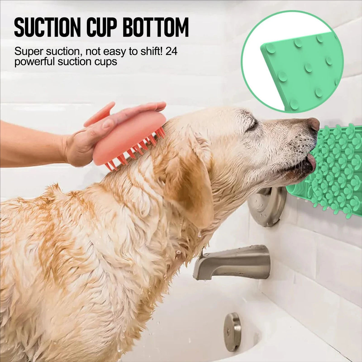 Pet Licking Mat Pet Silicone Eating Ware Dog Slow Food Mat Placemat Dog Feeder Supplies Suction Cup Dog Bathing Distraction