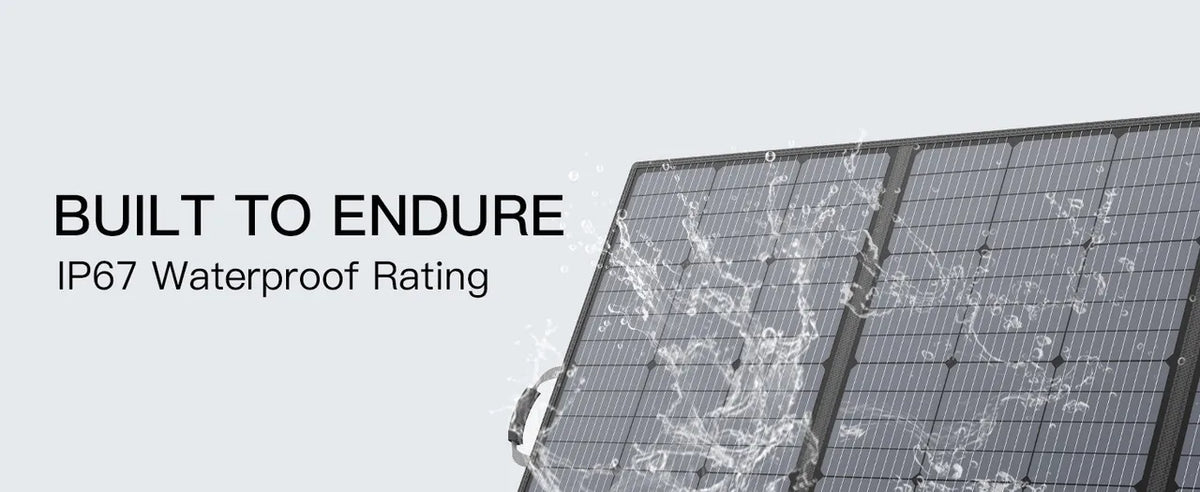MHPOWOS 400W 220W 110W  Portable Solar Panel Foldable Charger for Power Station Camping RV Garden Roof Off Grid System IP67 Waterproof  ETFE