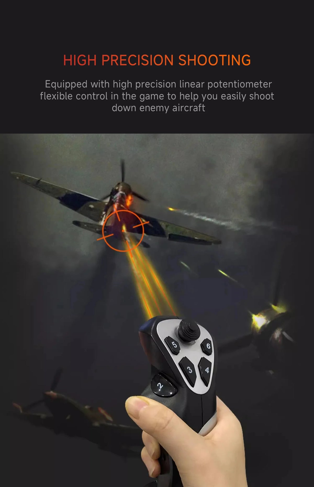 PXN F16 Aviation Certification Simulated Flight Stick Joystick Microsoft Simulation Competition Teaching Special for Window PC