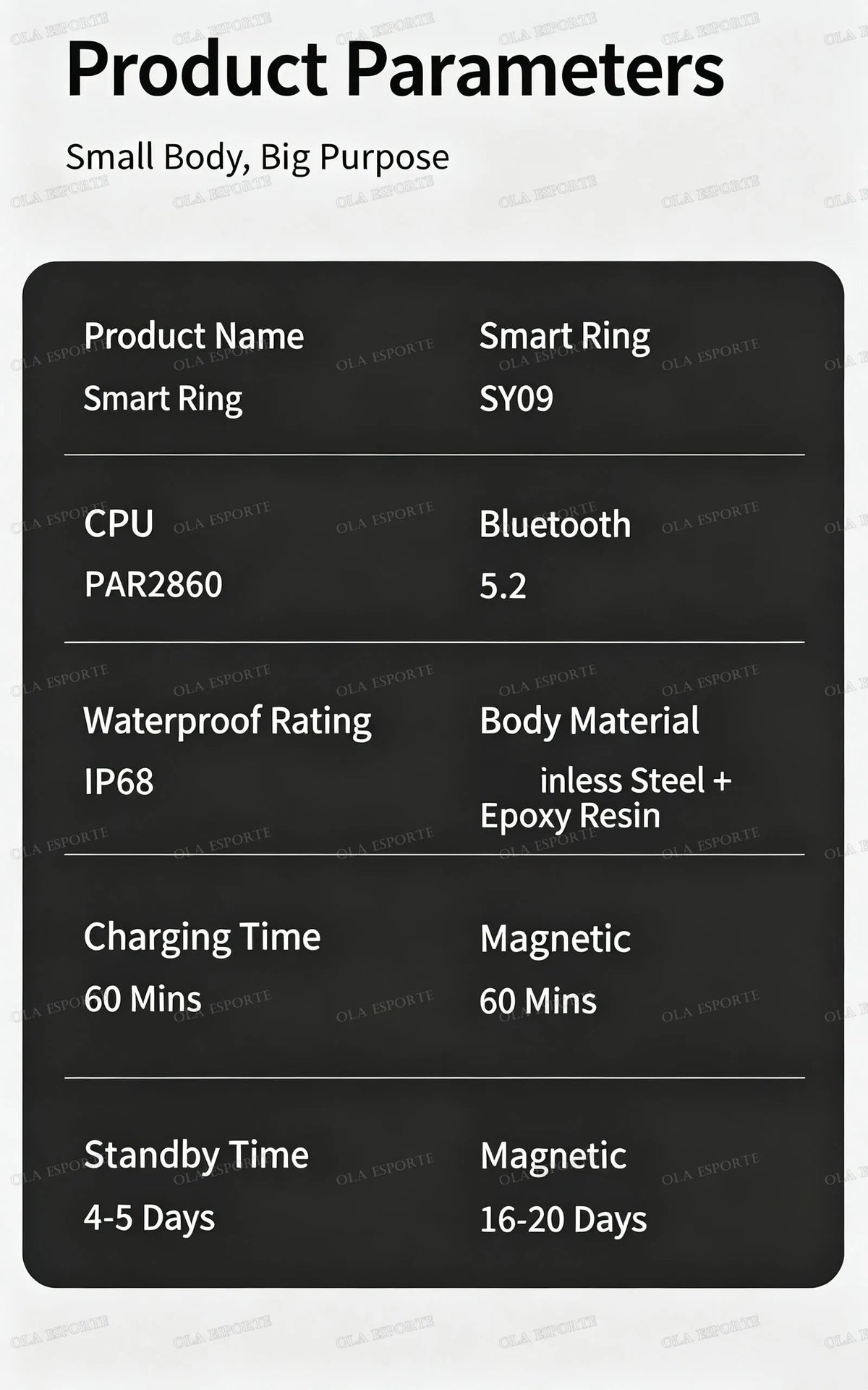 Smart Ring Video Controls,Sswipe up/down to turn pages,Music controls,Heart Rate Blood Oxygen Monitor,5ATM Waterproof Rings 2026