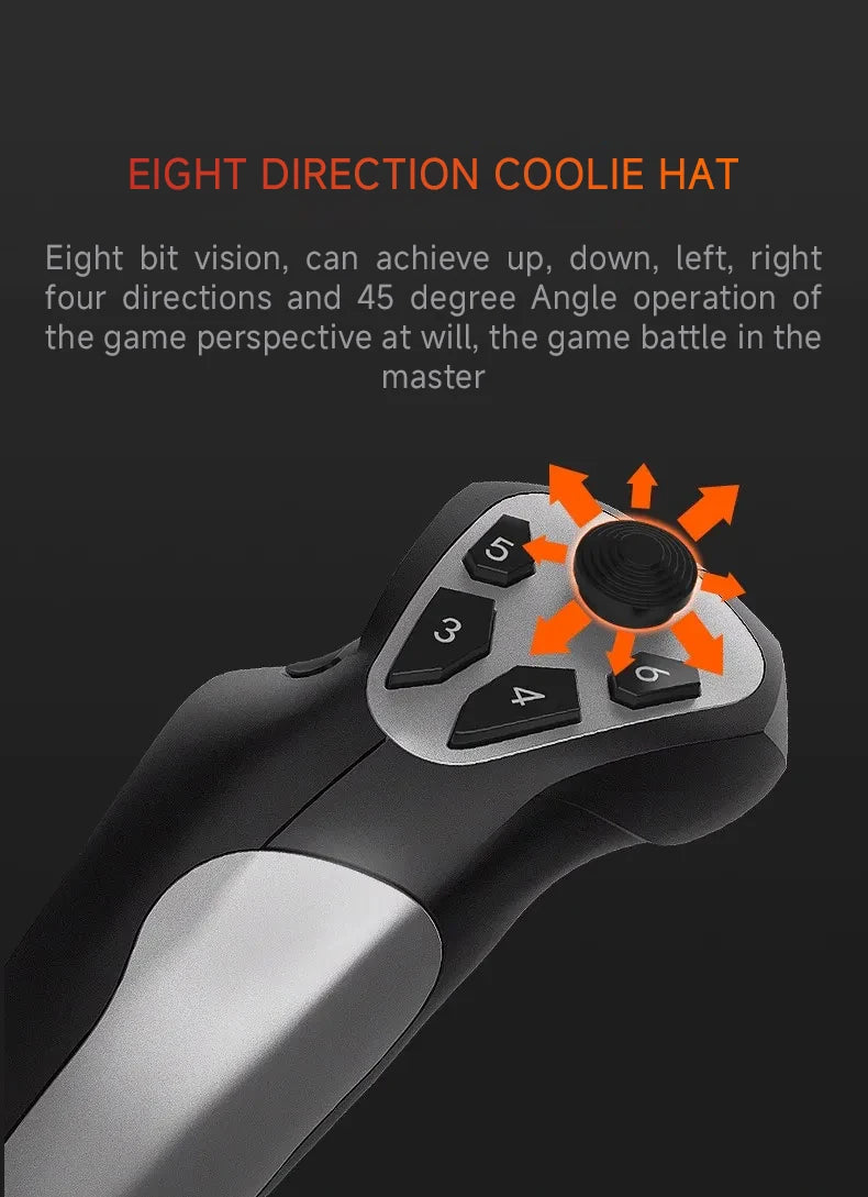PXN F16 Aviation Certification Simulated Flight Stick Joystick Microsoft Simulation Competition Teaching Special for Window PC